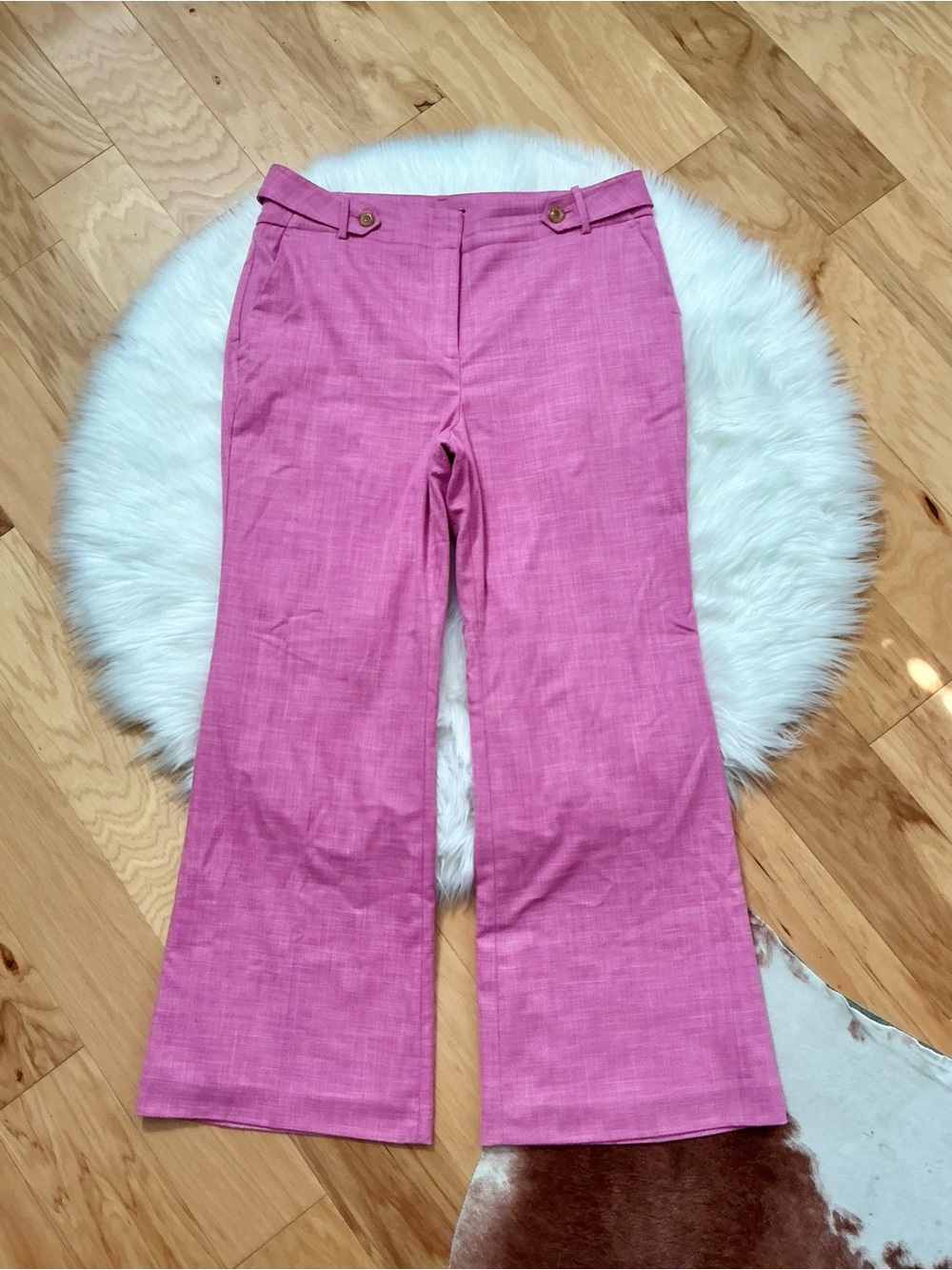 Talbots Pink Straight-Leg Dress Trousers Size 16 - Picture 2 of 8